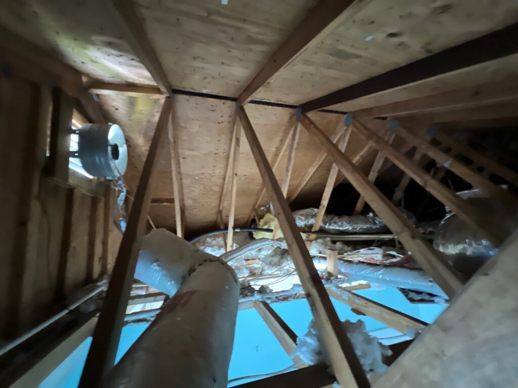 water damage to home.