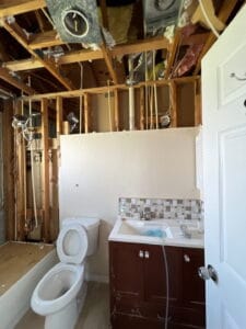 Sarasota, FL home with water damage.