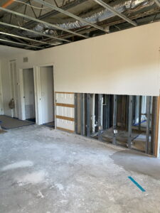 Condo with water damage.